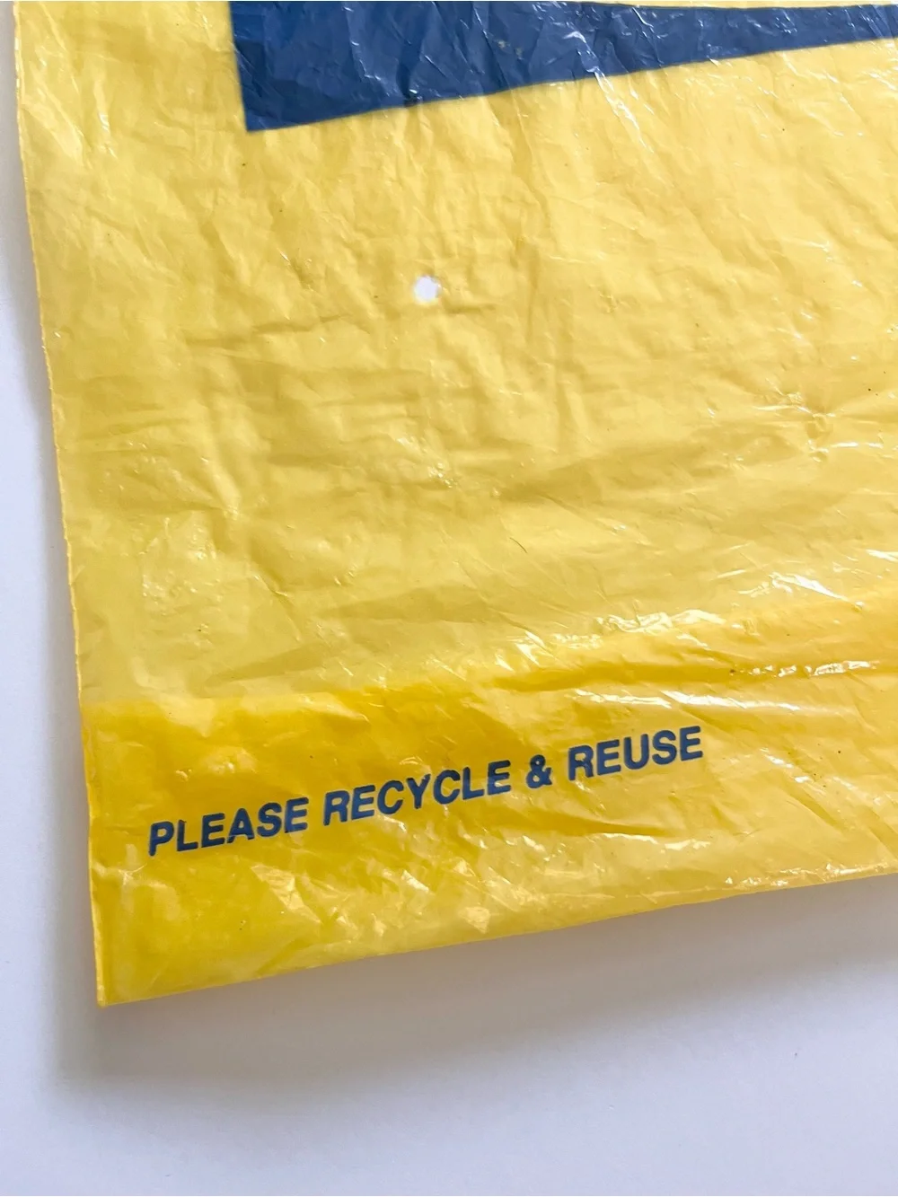 IKEA vintage yellow blue bag